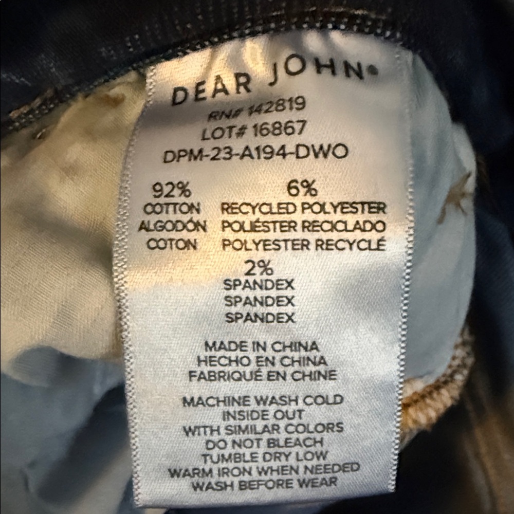 Dear John Dark Blue Skinny Jeans - Picture 5 of 5